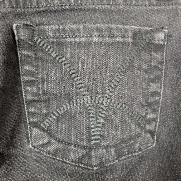 KUT FROM THE KLOTH KP011MB2 Black Mid Rise Bootcut Stretch Denim Jeans SIZE 2 - Picture 7 of 14